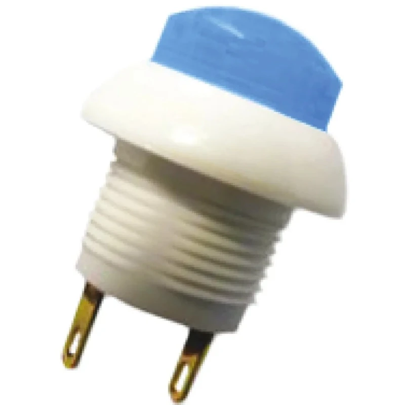 Otto P9 Series Push Button Switch Momentary Panel 12 mm Cutout DPDT Blue LED IP64 28V dc 115V ac P9-213196