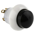 Otto P9 Series Push Button Switch Momentary Panel 12 mm Cutout DPDT Black LED IP64 28 V dc 115 V ac P9-213192