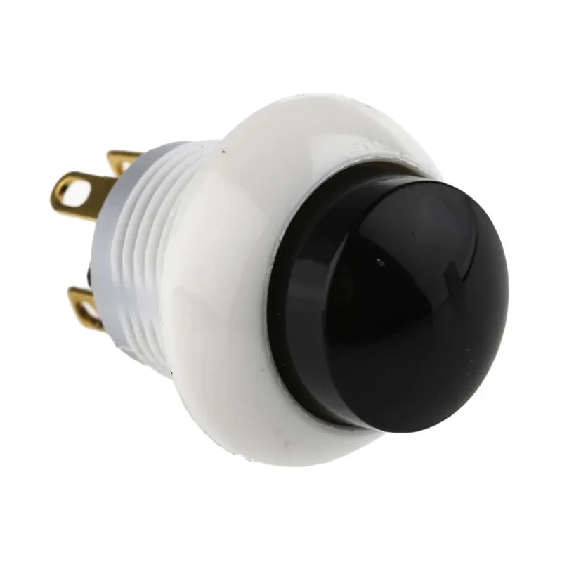 Otto P9 Series Push Button Switch Momentary Panel 12 mm Cutout DPDT Black LED IP64 28 V dc 115 V ac P9-213192