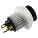 Otto P9 Series Push Button Switch Momentary Panel 12 mm Cutout DPDT Black LED IP64 28 V dc 115 V ac P9-213192