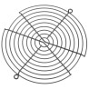 RS PRO Stainless Steel Finger Guard for 172 mm Fans, 162 mm Hole Spacing, Height 154.43 mm, Depth 6.45 mm 737-4014