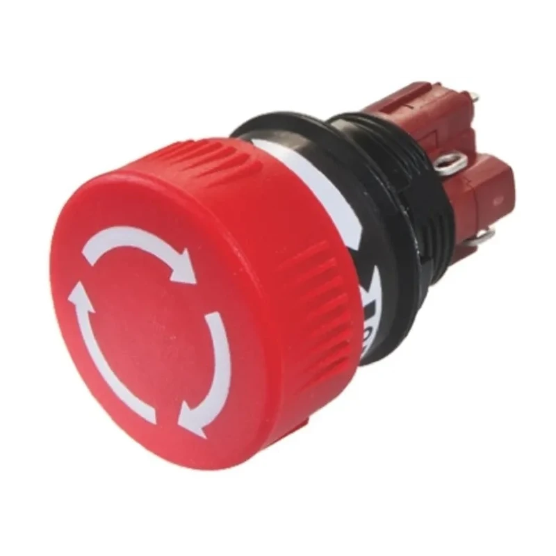 EAO Maintained Emergency Stop Push Button Panel Mount, 16 mm Cutout, SPDT, IP65 51-256.025