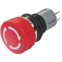 EAO 01 Series Maintained Emergency Stop Push Button Panel Mount 16mm Cutout SPDT IP65 51-253.026