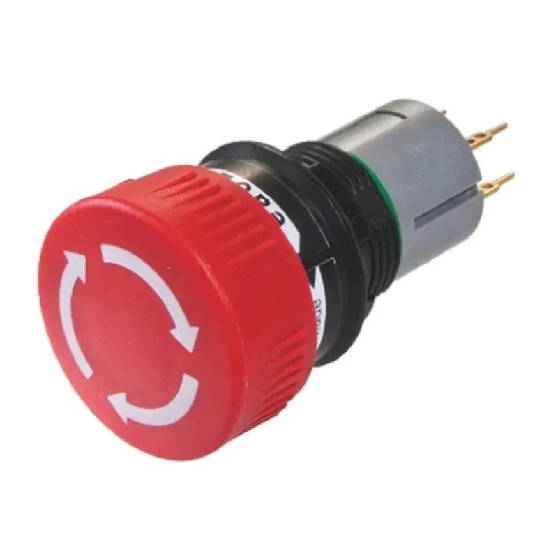 EAO 01 Series Maintained Emergency Stop Push Button Panel Mount 16mm Cutout SPDT IP65 51-253.026
