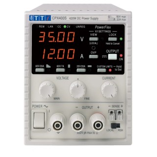 Aim-TTi Digital Bench Power Supply, 1-Output 0 V AC to 60 V, 420 W, 20 A Max CPX400S