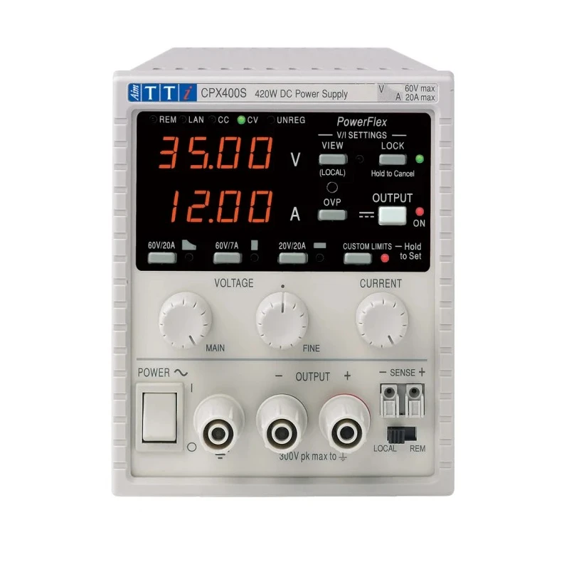 Aim-TTi Digital Bench Power Supply, 1-Output 0 V AC to 60 V, 420 W, 20 A Max CPX400S