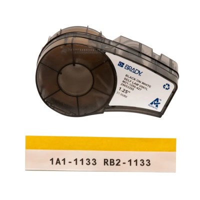 Brady Black on White Transparent Label Printer Tape 31.75 mm Width, 4.27 m Length M21-1250-427