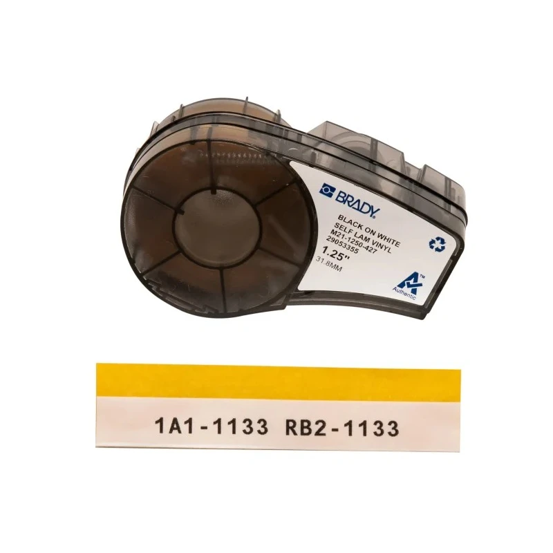 Brady Black on White Transparent Label Printer Tape 31.75 mm Width, 4.27 m Length M21-1250-427