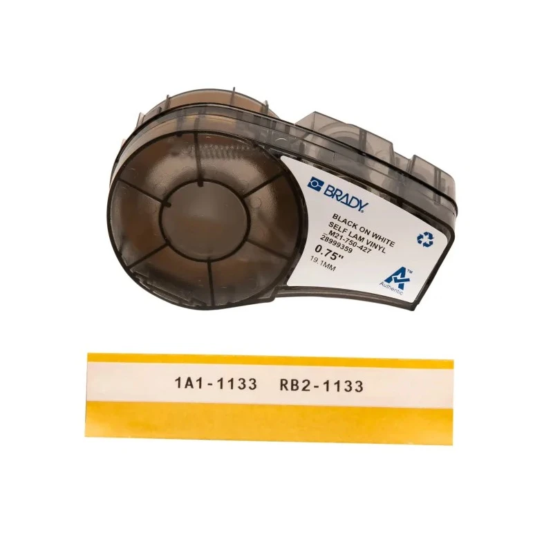 Brady Black on White Transparent Label Printer Tape 19.05 mm Width, 4.27 m Length M21-750-427