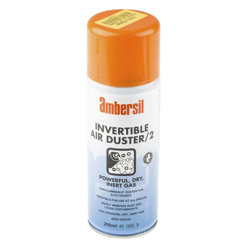 Ambersil Invertible Air Duster Aerosol 200 ml Non-flammable Tetrafluoropropene 33183
