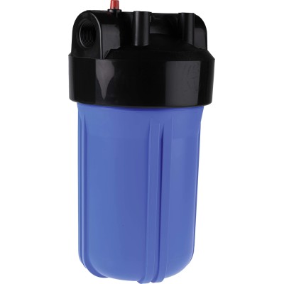 RS PRO High Flow Water Filter Housing Black Blue 1 in BSP 8 bar 738-2700