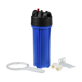 RS PRO Water Filter Housing Blue Polypropylene 3/4 in BSP Inlet & Outlet 8 Bar 50L/min Flow 738-2716