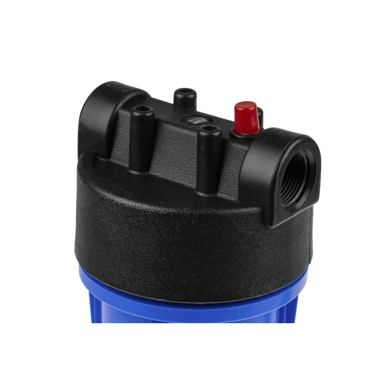 RS PRO Water Filter Housing Blue Polypropylene 3/4 in BSP Inlet & Outlet 8 Bar 50L/min Flow 738-2716