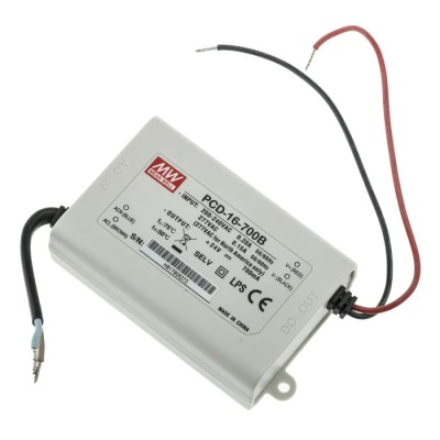 MEAN WELL  IP42 5 Output Enclosed Constant Current LED Driver 16V, 24V, 16.8W, 700mA