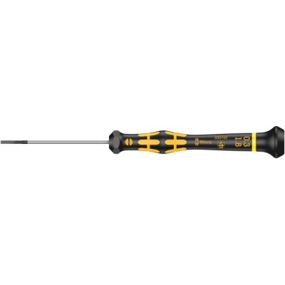 Wera Precision Screwdriver, Insulated, Bi-Material Handle, 60 mm Blade, 157 mm Overall 05030102001