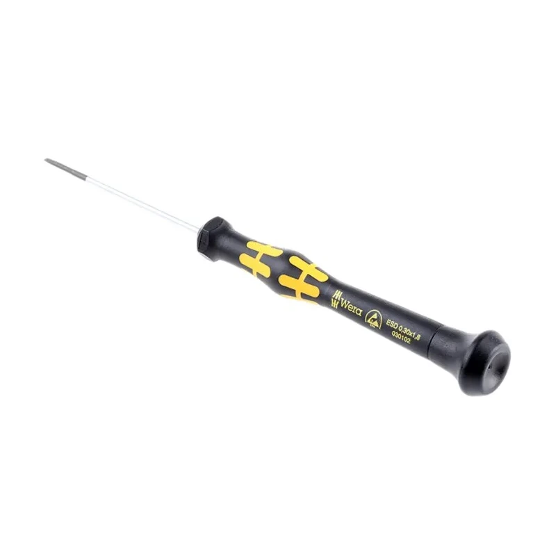 Wera Precision Screwdriver, Insulated, Bi-Material Handle, 60 mm Blade, 157 mm Overall 05030102001