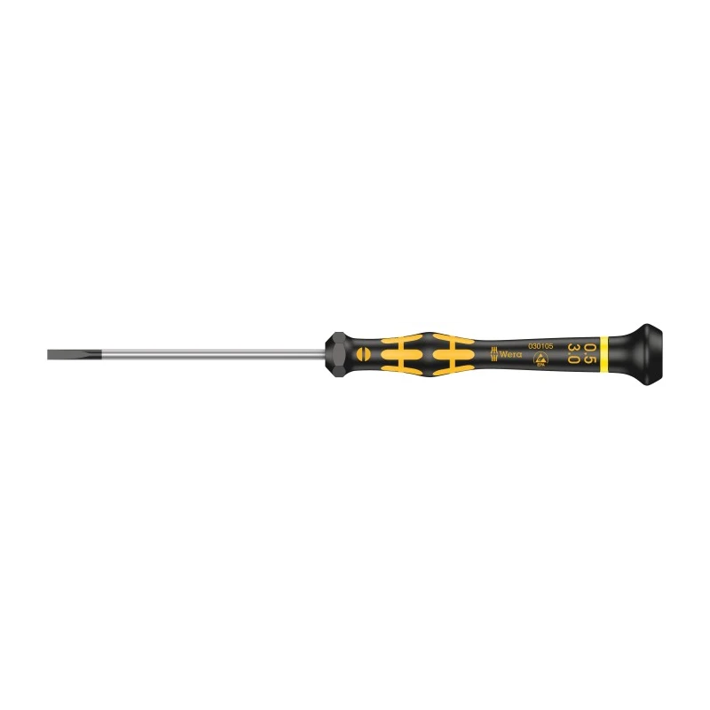 Wera Precision Screwdriver 80 mm Blade, 177 mm Overall 05030105001