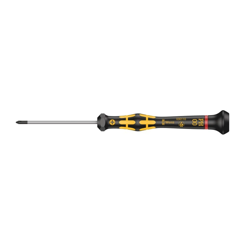 Wera Precision Screwdriver PH00 Tip 60 mm Blade 157 mm Overall Czech Republic PH00