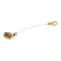 Telegartner RF Connector Dust Cap Female Nylon Cord Gold Finish H00040A0020