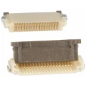 Hirose 0.5 mm Pitch 18 Way Right Angle Female FPC Connector, Solder FH12