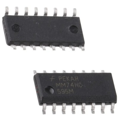 onsemi Surface Mount Shift Register 74HC, SOIC Package, 16-Pin, Operating Voltage 2 to 6 V MM74HC595MX