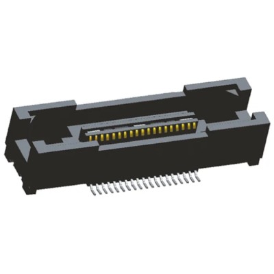 TE Connectivity MICTOR Series High-Speed Board-to-Board PCB Socket 38-Contact, 2 Row, 0.64 mm Pitch, 11.5A, 30V 5767096-8