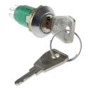 Lorlin Key Switch DPDT 1A 2-Way Common-Key Polyamide Housing Tapered Bezel IRL-5-M-S-2-RS