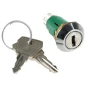 Lorlin Key Switch DPDT 1A 2-Way Common-Key Polyamide Housing Tapered Bezel IRL-5-M-S-2-RS
