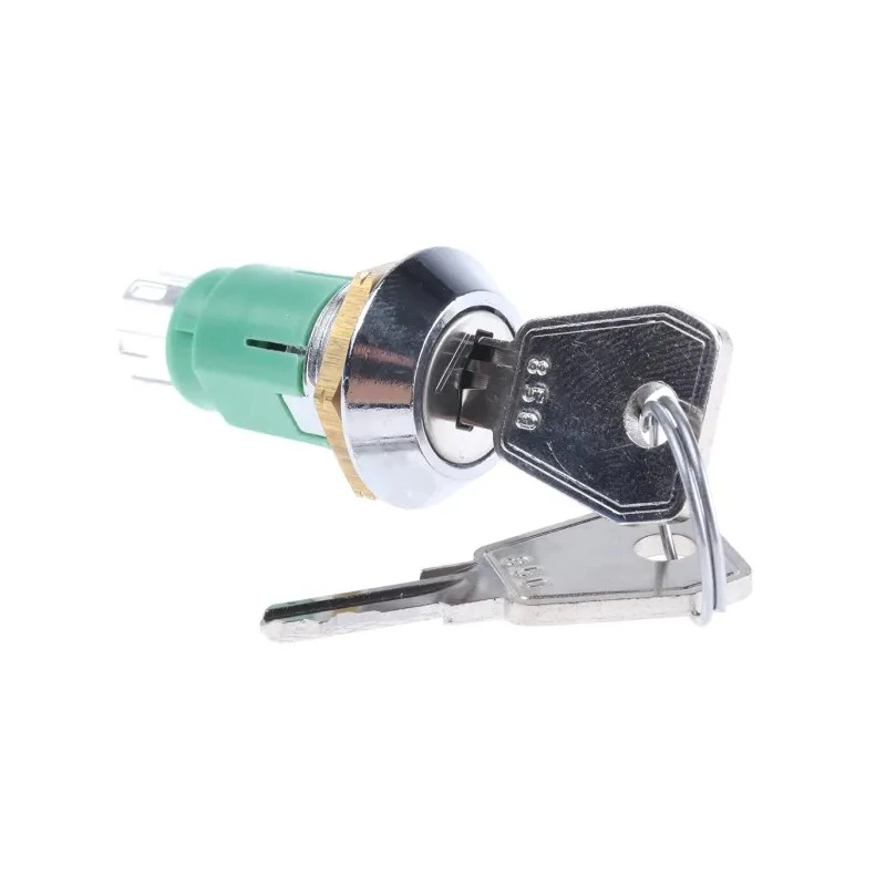 Lorlin High Retention DPDT Key Switch, 1A, 2-Way Common-Key, Fibreglass Reinforced Polyamide, 24V AC/DC HRL-5-M-S-2-RS