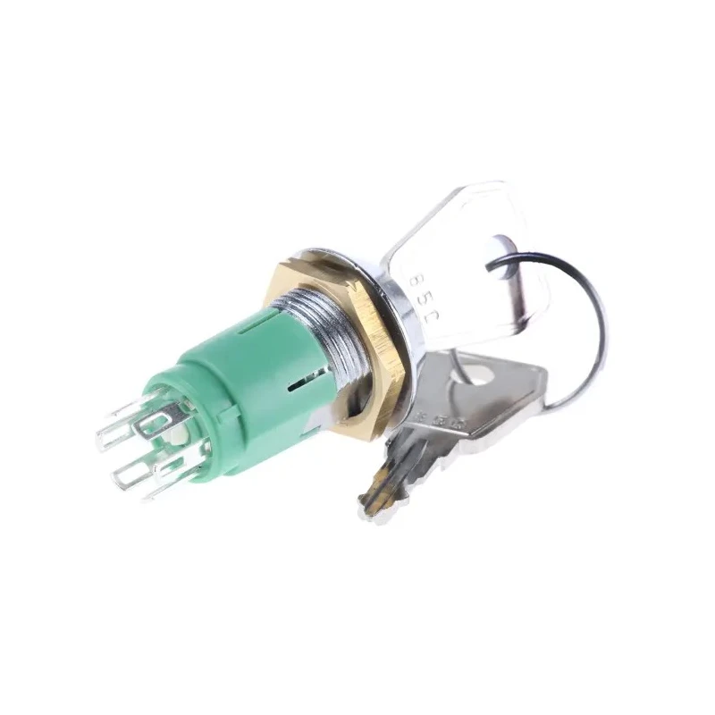 Lorlin High Retention DPDT Key Switch, 1A, 2-Way Common-Key, Fibreglass Reinforced Polyamide, 24V AC/DC HRL-5-M-S-2-RS