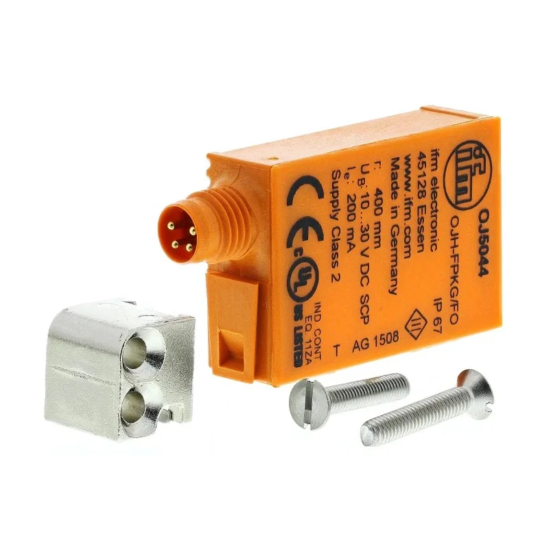 ifm electronic Diffuse Photoelectric Sensor Block Type Detection Range 15 mm to 400 mm PNP Output IP67 OJ5044