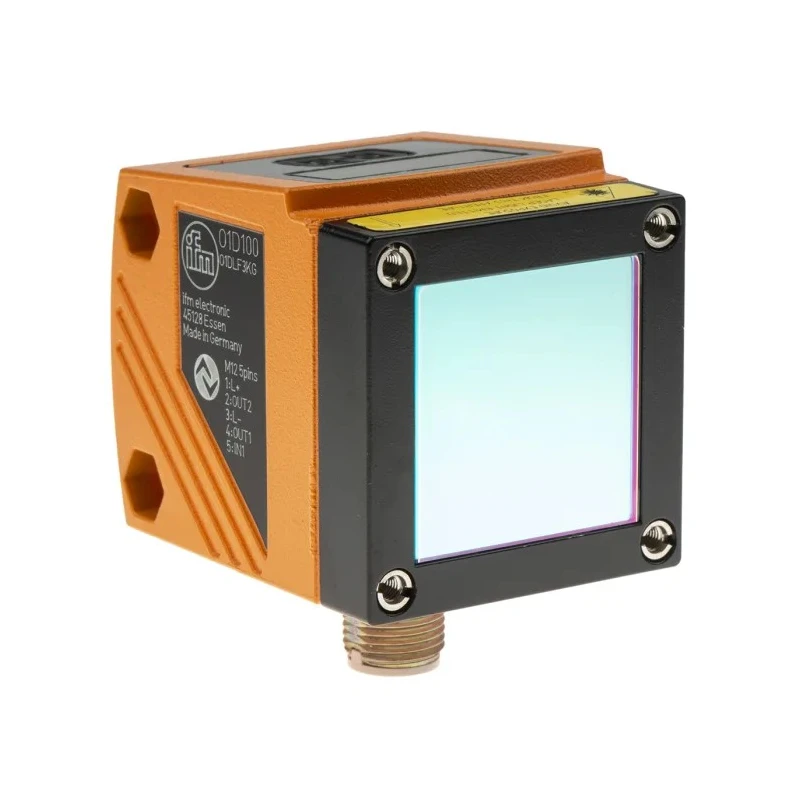 ifm electronic Diffuse Distance Sensor Block Sensor 200 mm to 10 m Range PNP Output IO-Link Interface IP67 O1D100