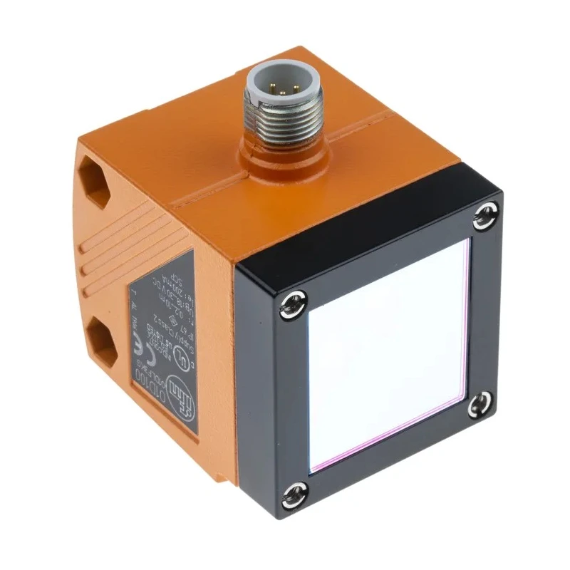 ifm electronic Diffuse Distance Sensor Block Sensor 200 mm to 10 m Range PNP Output IO-Link Interface IP67 O1D100