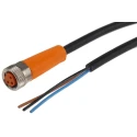 ifm electronic Female 3 way Straight to Unterminated Sensor Actuator Cable 2m EVC141