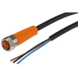 ifm electronic Female 3 way Straight to Unterminated Sensor Actuator Cable 2m EVC141