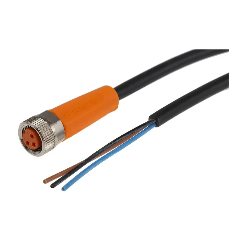 ifm electronic Female 3 way Straight to Unterminated Sensor Actuator Cable 2m EVC141