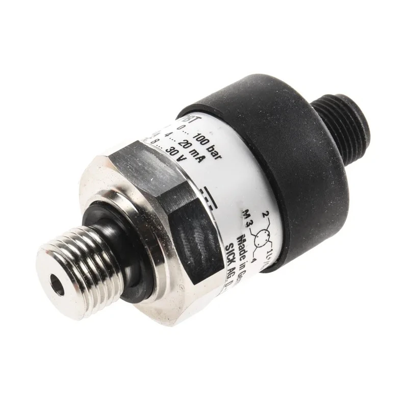 SICK PBT Series Pressure Sensor 4 to 12 mA 2-Wire Output 0-100 bar Gauge Reading PBT-RB100SG1SSNAMA0Z