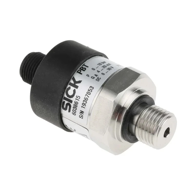 SICK PBT Series Pressure Sensor Stainless Steel Housing 0 to 10 bar Gauge Pressure Output 4-20 mA PBT-RB010SG1SSNAMA0Z
