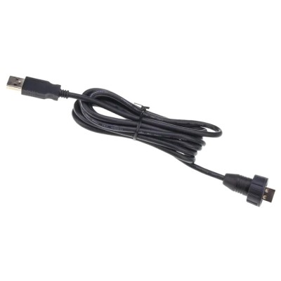 Amphenol Socapex IC Socket USB Cable Male USB Type A to Male USB Type A USB 2.0 Black 2m USBAF6A200
