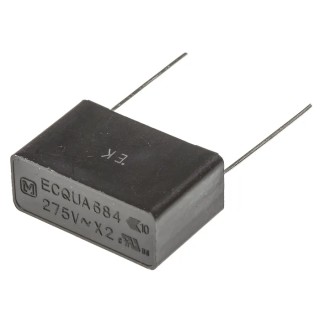 Panasonic ECQUA Film Capacitor X2 680 nF 275V AC Through Hole ECQUAAF684K