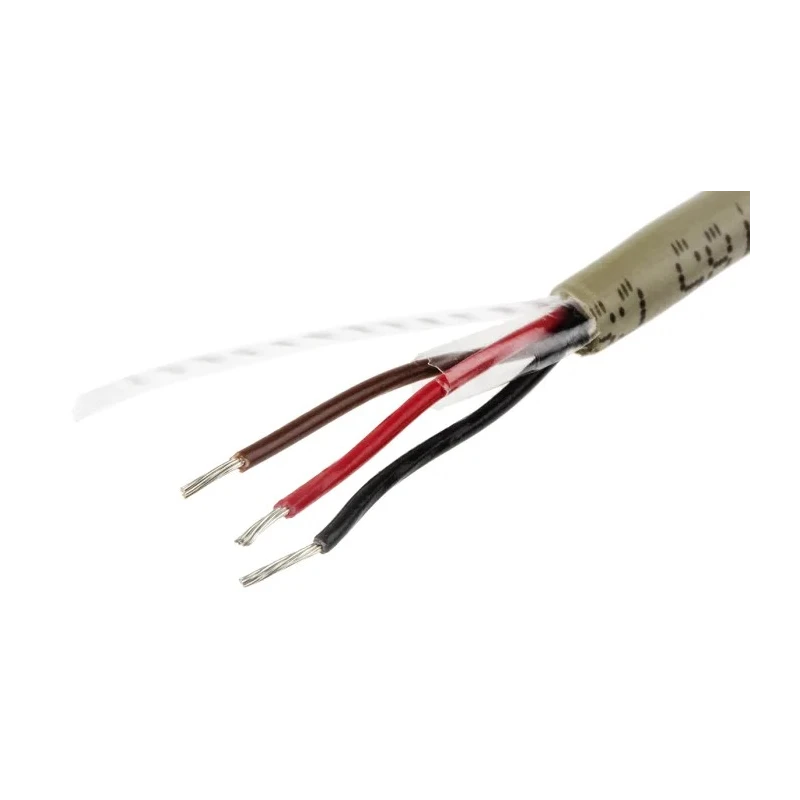 Alpha Wire Pro-Tekt Series Data Cable 3 Cores 0.09 mm² 50 m 300V Grey Polyvinyl Chloride B951031 GE321