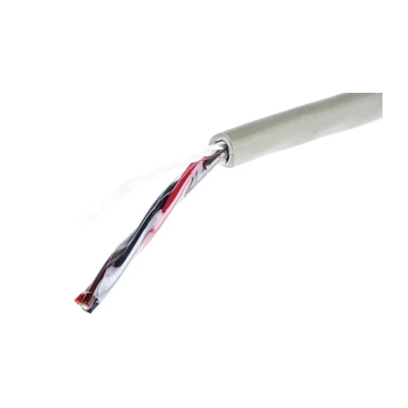 Alpha Wire Pro-Tekt Series Data Cable 3 Cores 0.09 mm² 50 m 300V Grey Polyvinyl Chloride B951031 GE321
