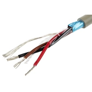 Alpha Wire Pro-Tekt Series 3 Core 0.09 mm² Data Cable 50 m Grey Polyvinyl Chloride Sheath B951032 GE321