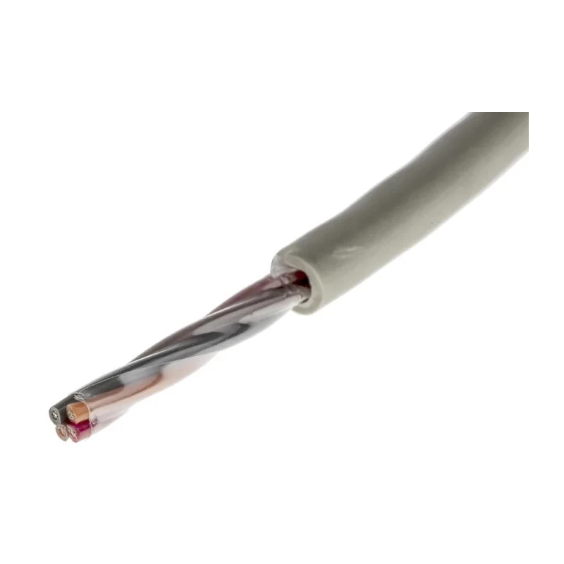 Alpha Wire Pro-Tekt Series Data Cable 4 Cores 0.23 mm² 50 m Grey Sheath Polyvinyl Chloride B953041 GE321