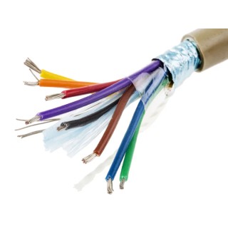 Alpha Wire Pro-Tekt Series Data Cable 8 Cores 0.23 mm² 50 m Grey Sheath Polyvinyl Chloride B953082 GE321