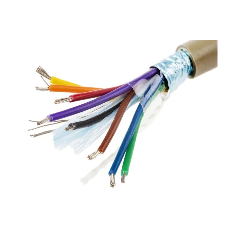 Alpha Wire Pro-Tekt Series Data Cable 8 Cores 0.23 mm² 50 m Grey Sheath Polyvinyl Chloride B953082 GE321