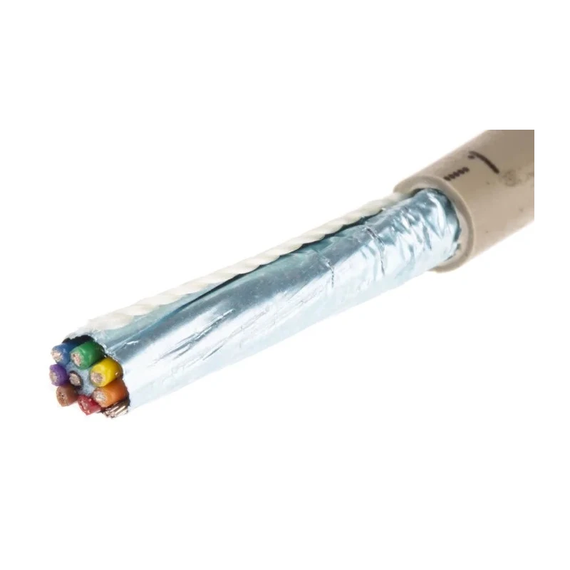 Alpha Wire Pro-Tekt Series Data Cable 8 Cores 0.23 mm² 50 m Grey Sheath Polyvinyl Chloride B953082 GE321