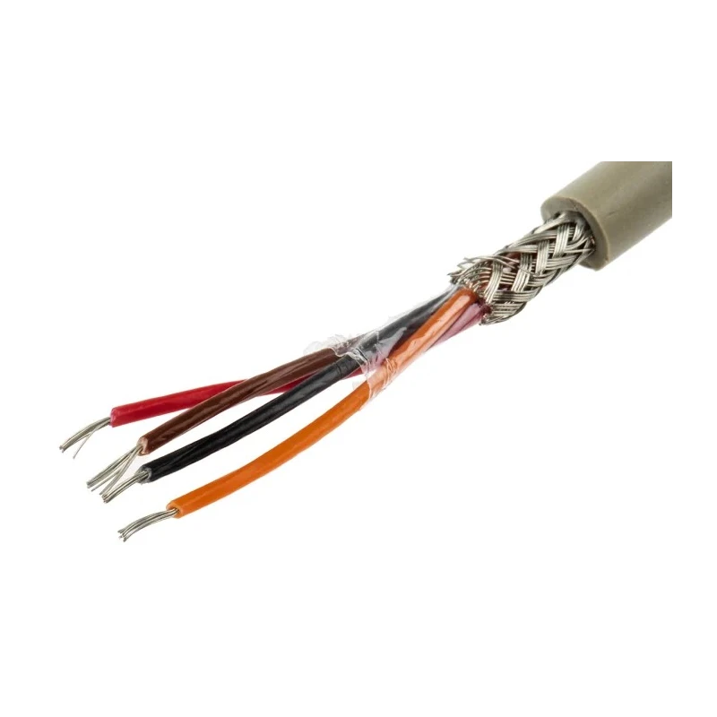 Alpha Wire Pro-Tekt Series Data Cable 4 Cores 0.23 mm² 50 m Grey Sheath Polyvinyl Chloride B953043 GE321