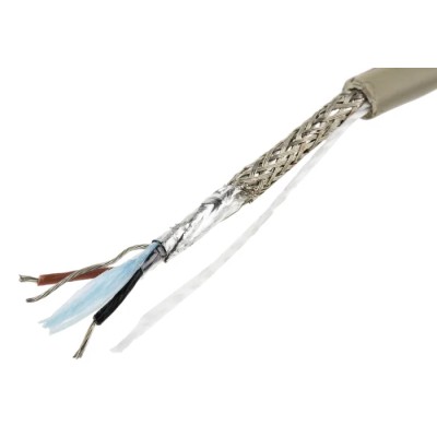 Alpha Wire Pro-Tekt Series Data Cable 2 Cores 0.81 mm² 50 m Grey Sheath Polyvinyl Chloride B956024 GE321