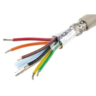 Alpha Wire Pro-Tekt Series Data Cable 3 Pairs 6 Cores 0.35 mm² 50 m Grey Sheath Polyvinyl Chloride B954064 GE321